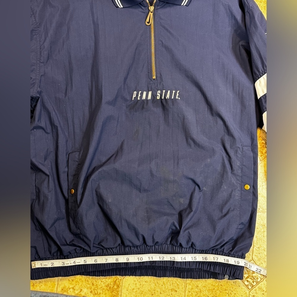 VTG 90s Nike NCAA Penn State Nittany Lions 1/4 Zip Pullover Jacket Adult XL - Picture 9 of 14